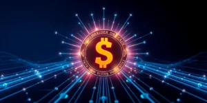 Bank of North Dakota Taps Fiserv to Launch State-Backed 'Roughrider Coin'.png AI generated image using Flux AI