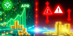 Crypto Coin with High Staking Rewards.png AI generated image using Flux AI