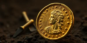 Rare Ptolemaic coin.png AI generated image using Flux AI